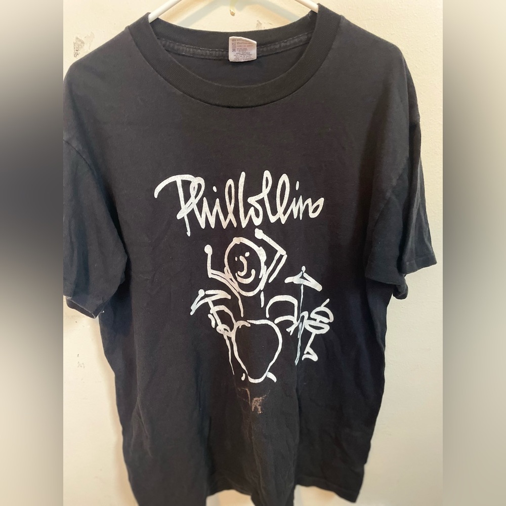 Phil Collins vintage tee, Bleach Stain